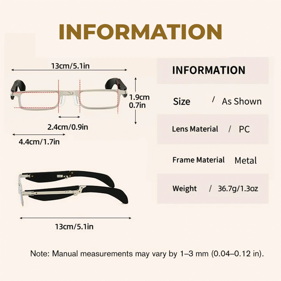 🔥Flash Sale 50% OFF🔥 Mini Foldable Reading Glasses with Case