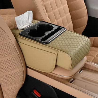 🔥Hot Sale 50% OFF🔥 Multifunctional PU Leather Car Armrest Box Mat