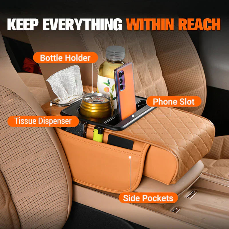 🔥Hot Sale 50% OFF🔥 Multifunctional PU Leather Car Armrest Box Mat