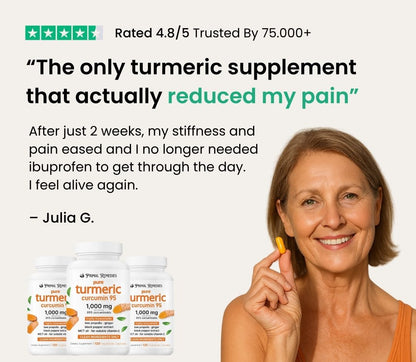 Pure Turmeric Curcumin Capsules (1000mg)